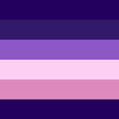 A square traitblur pride flag.